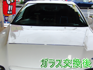 トヨタ・チェイサー（JZX100）のガラスの交換事例